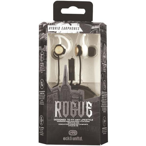ECKO UNLIMITED EKU-ROG-WHT Rogue Hybrid Earbuds (White)
