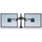 FELLOWES 8041701 Professional Series Depth Adjustable Monitor Arm (Dual Arms)