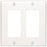 Union 80409w Residential-grade D Cor Wall Plates (dual Gang; White)