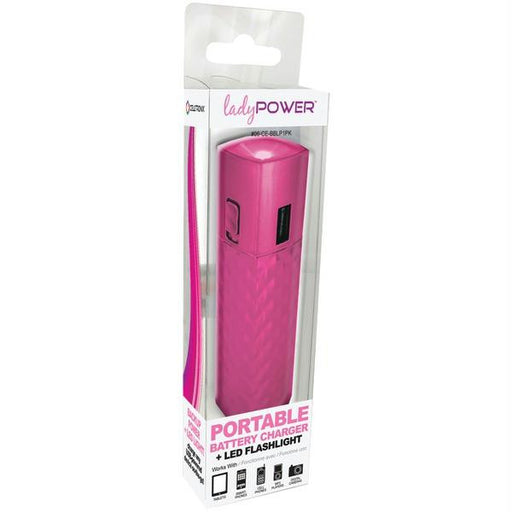 Lady Power By Celltronix 06-ce-bblp1pk 2,200mah Portable Backup Battery-charger (pink)