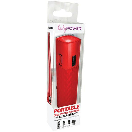 Lady Power By Celltronix 06-ce-bblp1rd 2,200mah Portable Backup Battery-charger (red)