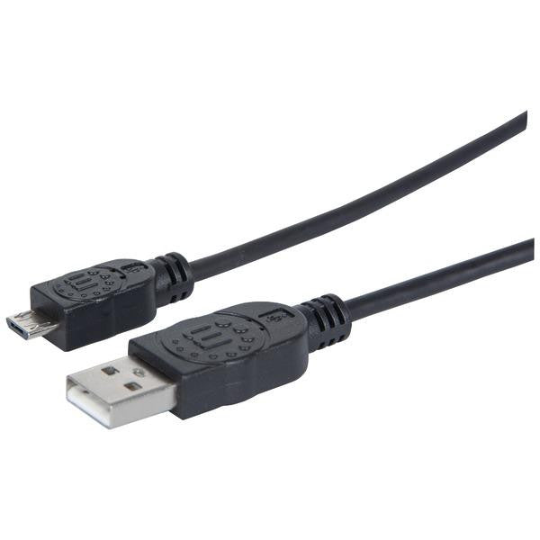 Manhattan 393874 A-male To Micro B-male Usb 2.0 Cable, 3ft
