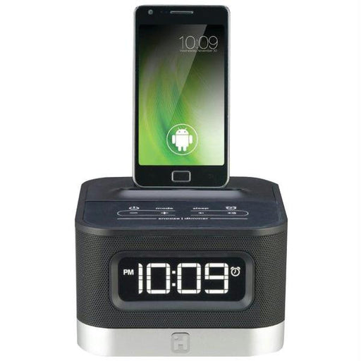 Ihome Ic50b Universal Charging Fm Stereo Alarm Clock Radio For Android(tm) Smartphones