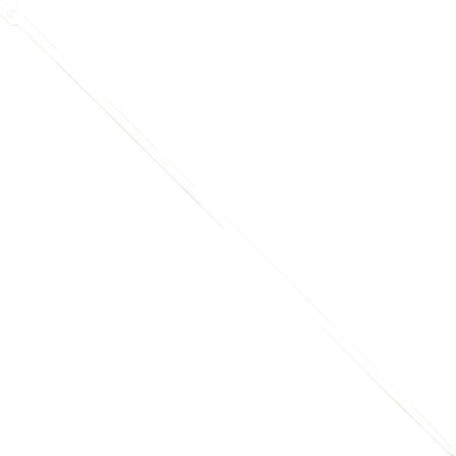 GE 12886 8", 18lb Plastic Cable Ties, 100 pk (Bright Green)