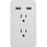 Ge 13464 2-outlet Wall Tap With 2 Usb Ports