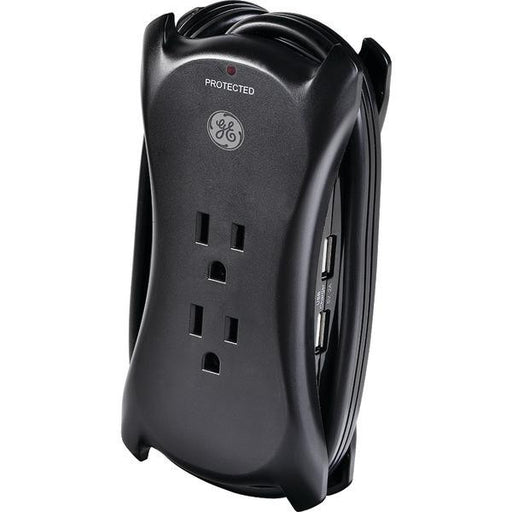 Ge 14618 3-outlet Surge Protector With 2 Usb Ports, 1.5ft Cord