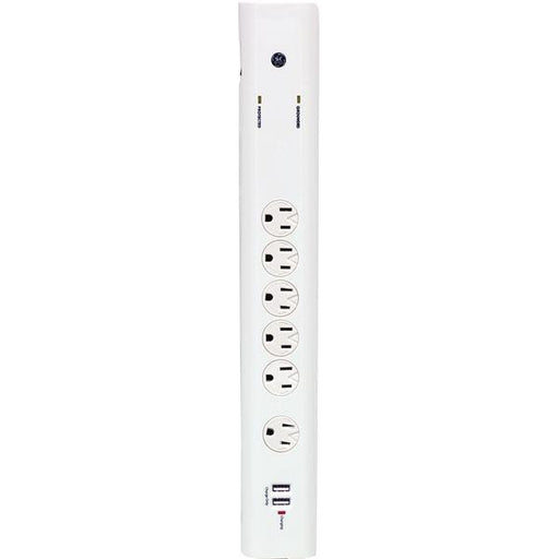 Ge 14619 6-outlet Surge Protector, 4ft Cord With 2 Usb Ports