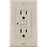 GE 17819 GFCI Receptacle (Light Almond)