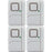 GE 45174 Magnetic Indoor Window Alarms, 4 pk