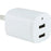 GE 94335 2.1-Amp Dual-Port USB Wall Charger with Folding Prongs (White)
