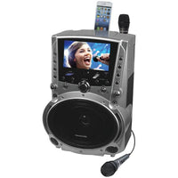 KARAOKE USA GF757 DVD-CD+G-MP3+G Karaoke System with 7
