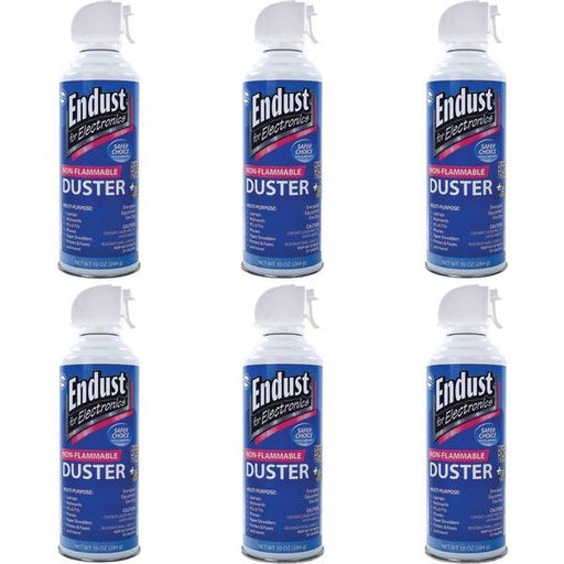 Endust 255050 Electronics Duster 6 Pk (10 Oz; Non-flammable; With Bitterant)
