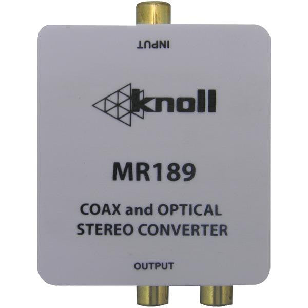 Knoll Systems Mr189 Coaxial-optical-to-stereo Line Level Adapter