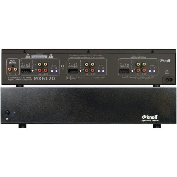 KNOLL SYSTEMS MX6120 120-Watt, 6-Channel High Current Amp