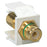 Leviton 40830-bwv Gold Plated Rca Quickport(r) Jack (white; Green Stripe)