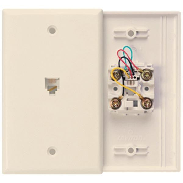 Leviton 40949-i Telephone Wall Plate (ivory)