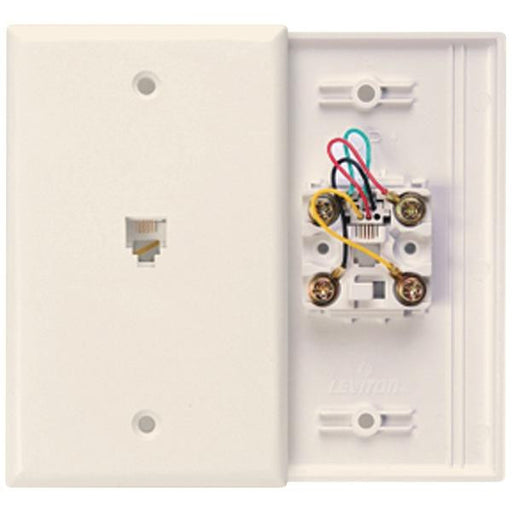 Leviton 40949-t Telephone Wall Plate (light Almond)