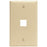 Leviton 41080-1ip Quickport(r) Wall Plate (ivory)