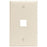 Leviton 41080-1tp Quickport(r) Wall Plate (light Almond)