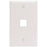 Leviton 41080-1wp Quickport(r) Wall Plate (white)