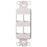 Leviton 41644-w 4-port Quickport(r) D Cora(r) Platform