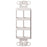 Leviton 41646-w 6-port Quickport(r) D Cora(r) Platform
