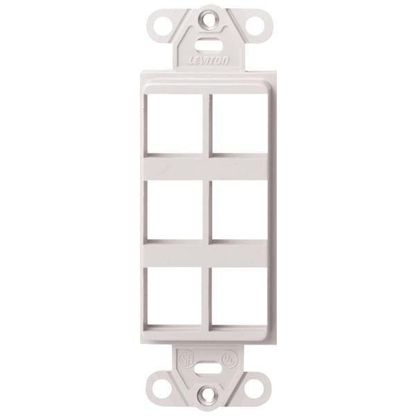 Leviton 41646-w 6-port Quickport(r) D Cora(r) Platform