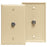 Leviton 80781-i F-connector Wall Plate (ivory)