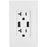 Leviton T5832-w Combo Duplex Receptacle & 20-amp Usb Charger (white)