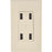 Leviton Usb4p-t 4-port 4.2-amp Usb Charger (light Almond)