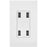 Leviton Usb4p-w 4-port 4.2-amp Usb Charger (white)
