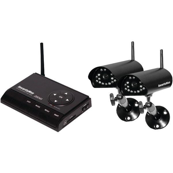 Security Man Digiairwatch2 Digital Wireless Indoor-outdoor Camera Record System With 2 Cameras
