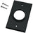 Midlite 1gbk Single-gang Wireport(tm) Wall Plate (black)