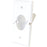 Midlite 1gsrwh Splitport(tm) Recessed Wall Plate