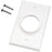 Midlite 1gwh Single-gang Wireport(tm) Wall Plate (white)