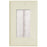 Midlite Dbpw-la D Cor Brush Plate (light Almond D Cor Plate With White Brush)