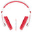 MERKURY M-HM705 Urban Beatz(TM) Large Headphones with Microphone (White & Red)