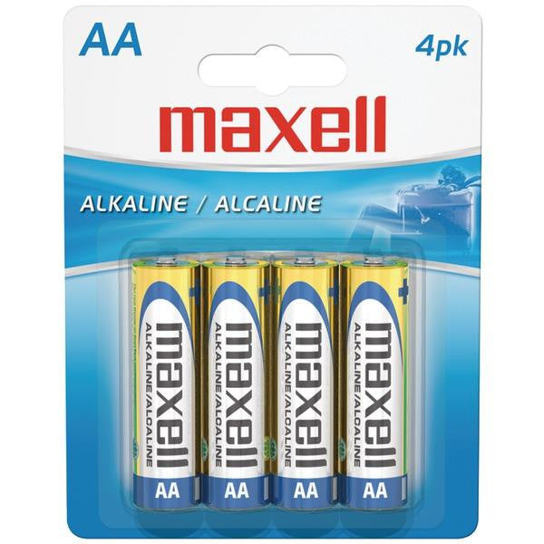 Maxell 723465 - Lr64bp Alkaline Batteries (aa; 4 Pk; Carded)