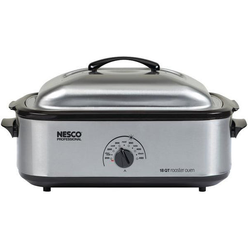Nesco 4818-25-30pr 18-quart Roaster Oven (stainless Steel With Nonstick Cookwell)