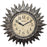 Westclox 32896s 16" Sunburst Silver 3d Case Clock With Patina