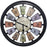 Westclox 36014 18" Round Colored Panels See-through Clock