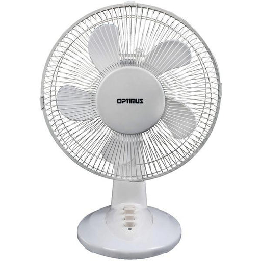 Optimus F-1237 Oscillating Table Fan (12")