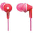 PANASONIC RP-HJE125-P HJE125 ErgoFit In-Ear Earbuds (Pink)