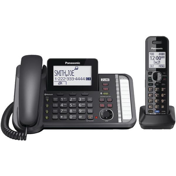PANASONIC KX-TG9581B DECT 6.0 1.9 GHz, Link2Cell, 2-Line Digital Cordless Phone (1 Handset)