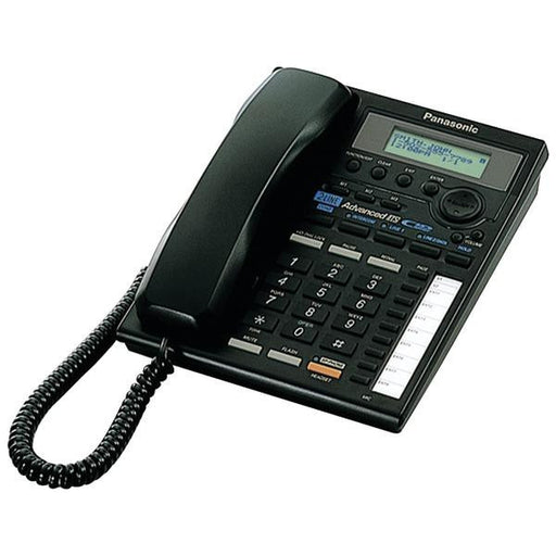 Panasonic Kxts3282b 2-line Integrated Corded Phone System With Intercom (black)