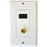 Axis Pet0493 Single Hdmi(r)-f-coaxial Connector Wall Plate