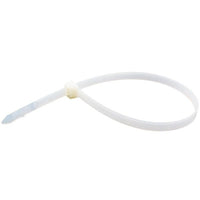 Axis 368x7.6mm 54.5kg Clear Self-locking Nylon Cable Ties, 100 Pk (15