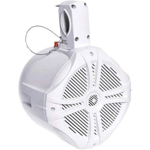 POWER ACOUSTIK MWT_65W Marine-Grade 6.5" 500-Watt Wake Tower Enclosure & Speaker System (White)