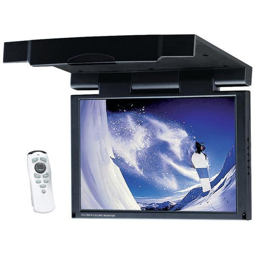 Power Acoustik Pt-151cm 15.2" Ceiling-mount Lcd Monitor With Ir & Fm Transmitters