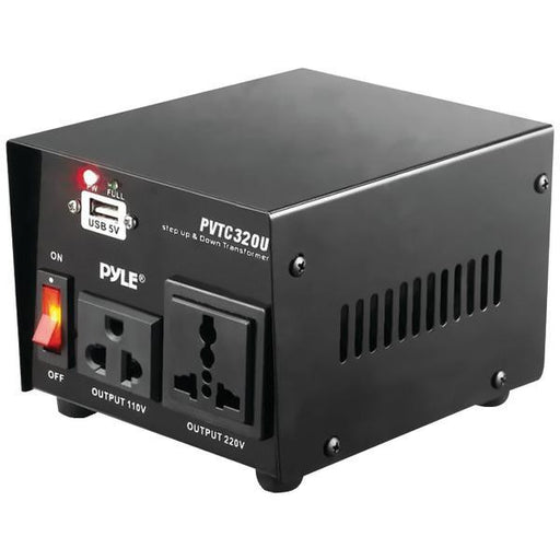 Pyle Pvtc320u Step Up & Down Voltage Converter Transformer With Usb Charging Port (500 Watt)